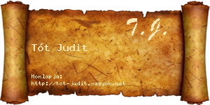 Tót Judit névjegykártya