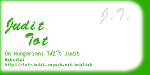 judit tot business card